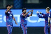 IPL 2021: दिल्लीच्या बॉलरनं मोडला ICC चा नियम, अंपायरनं दिली वॉर्निंग!