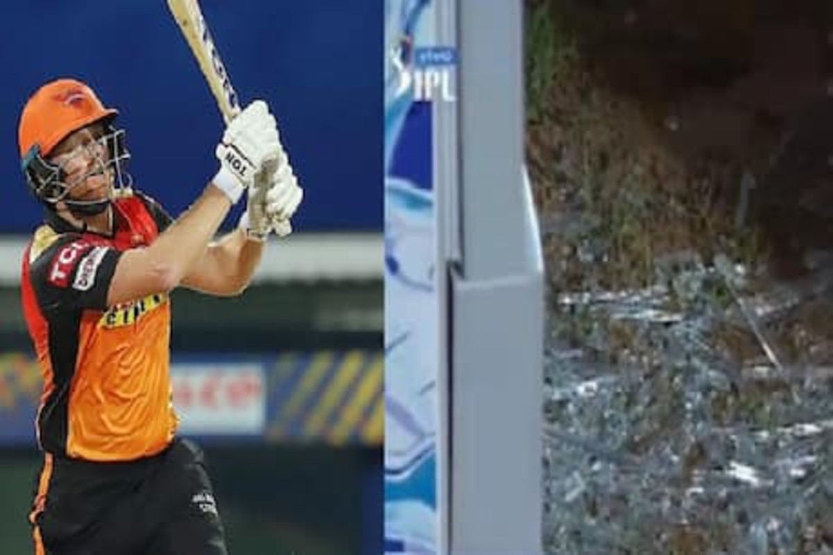 IPL 2021: जॉनी बेअरस्टोच्या सिक्सनं फुटलं फ्रिज! SRH चे खेळाडू थोडक्यात बचावले, VIDEO