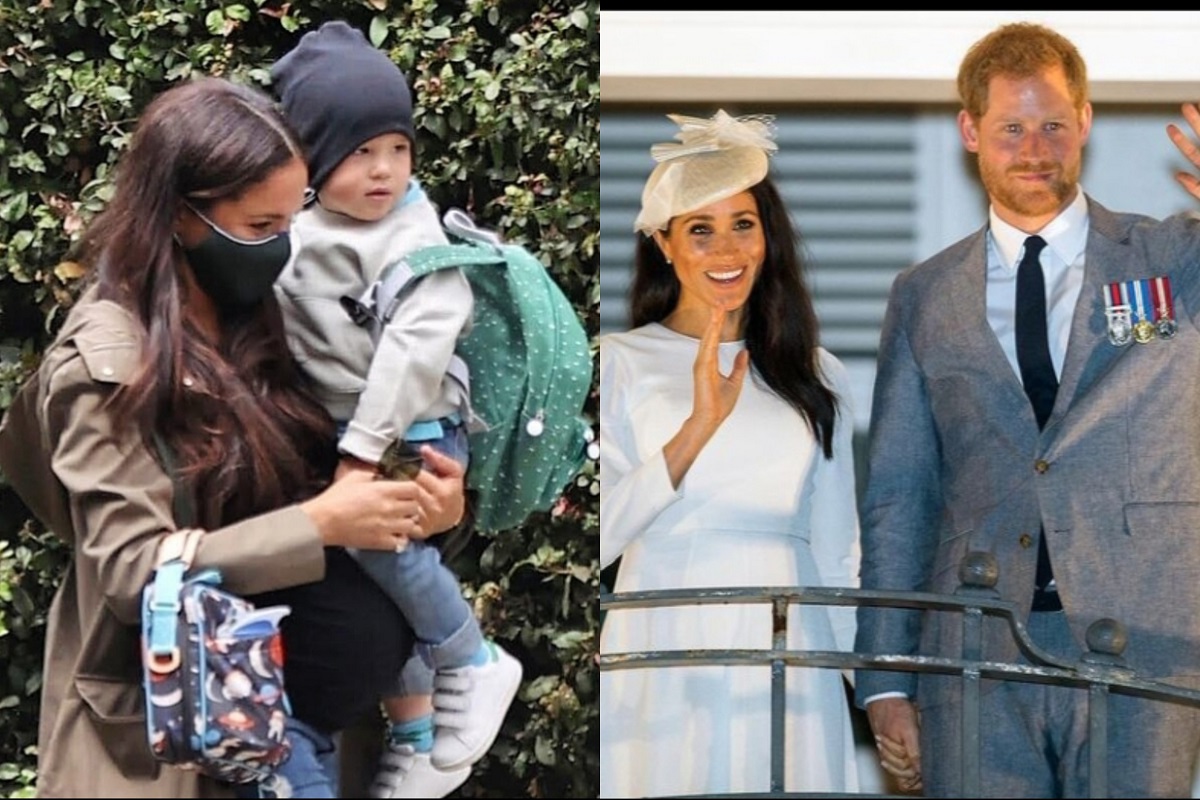 प्रिन्स फिलिपच्या निधनानंतर पहिल्यांदाच समोर आले मेगन आणि मुलगा अर्ची