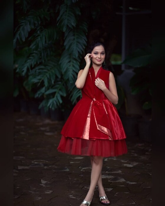 मालिकांबरोबर राधाने मराठी चित्रपटही केले आहेत. 