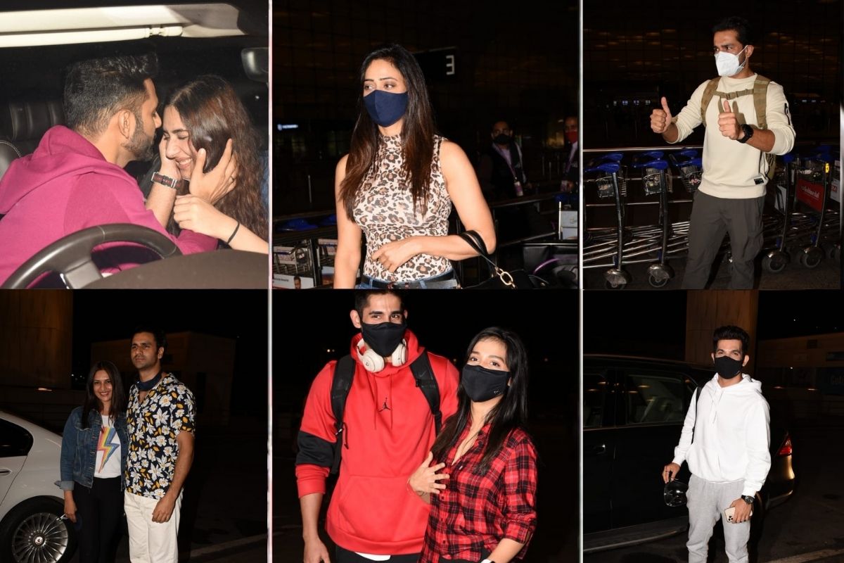 दिग्दर्शक रोहित शेट्टीचा (Rohit Shetty) लोकप्रिय चर्चित स्टंट्स रियॅलिटी शो ‘खतरों के खिलाड़ी 11’ (Khatron Ke Khiladi 11) या सिझनचं लवकरच शुटींग सुरू होत आहे. कोरोनाच्या पार्श्वभूमीवर हे शुट साउथ अफ्रिकेतील केपटाउन शहरात होणार आहे. त्यासाठीच सगळे स्पर्धक रात्रीच विमानतळावर स्पॉट झाले होते. तर ते सर्व आता केपटाउन साठी रवाना होत आहेत. पाहा कोण कोण आहे या नव्या पर्वात. दिग्दर्शक रोहित शेट्टीचा (Rohit Shetty) लोकप्रिय चर्चित स्टंट्स रियॅलिटी शो ‘खतरों के खिलाड़ी 11’ (Khatron Ke Khiladi 11) या सिझनचं लवकरच शुटींग सुरू होत आहे. कोरोनाच्या पार्श्वभूमीवर हे शुट साउथ अफ्रिकेतील केपटाउन शहरात होणार आहे. त्यासाठीच सगळे स्पर्धक रात्रीच विमानतळावर स्पॉट झाले होते. तर ते सर्व आता केपटाउन साठी रवाना होत आहेत. पाहा कोण कोण आहे या नव्या पर्वात.