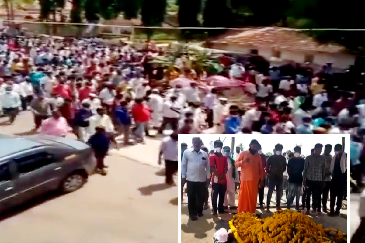 Shocking news: कोरोना नष्ट करण्यासाठी देवाला सोडलेल्या घोड्याचा मृत्यू, अंत्यसंस्कारासाठी लोटली हजारोंची गर्दी, पाहा Video