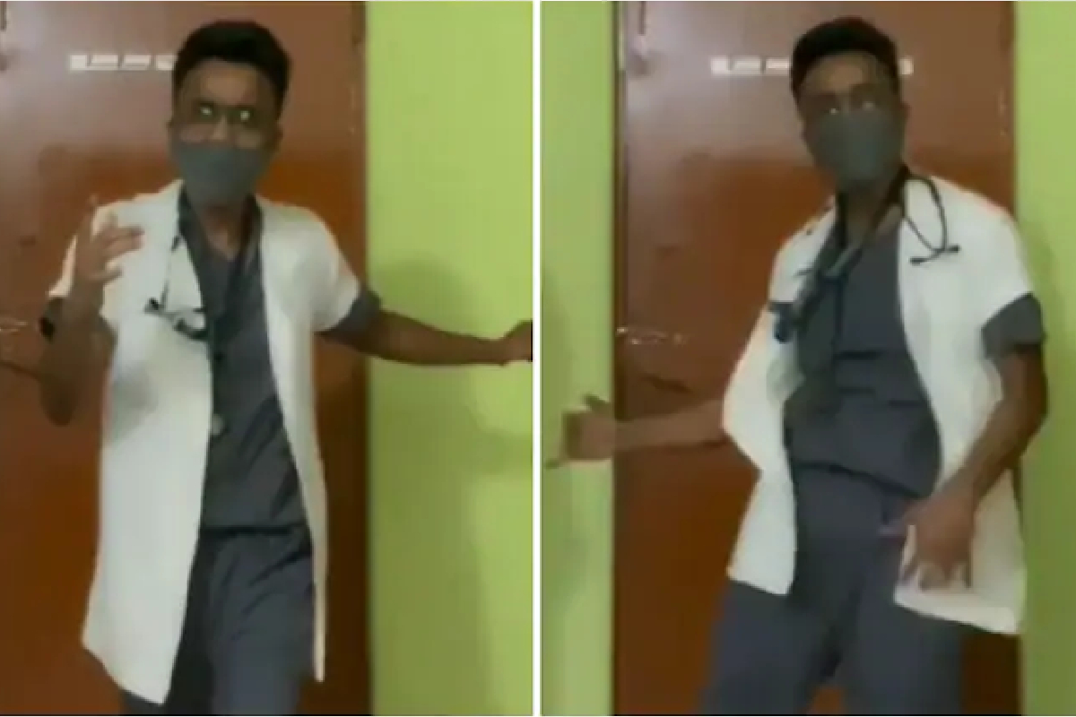 हाच खरा 'हिरो'! कोरोना रुग्णांसाठी डॉक्टरचा अक्षय-हृतिकच्या गाण्यांवर ब्रेक डान्स