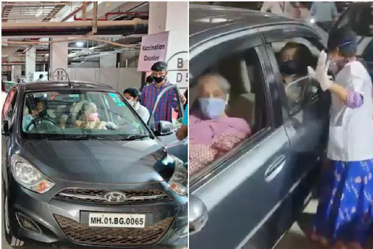 मुंबईत सुरु झालं पहिलं ड्राइव्ह लसीकरण केंद्र; आनंद महिंद्रा यांनीही केलं कौतुक