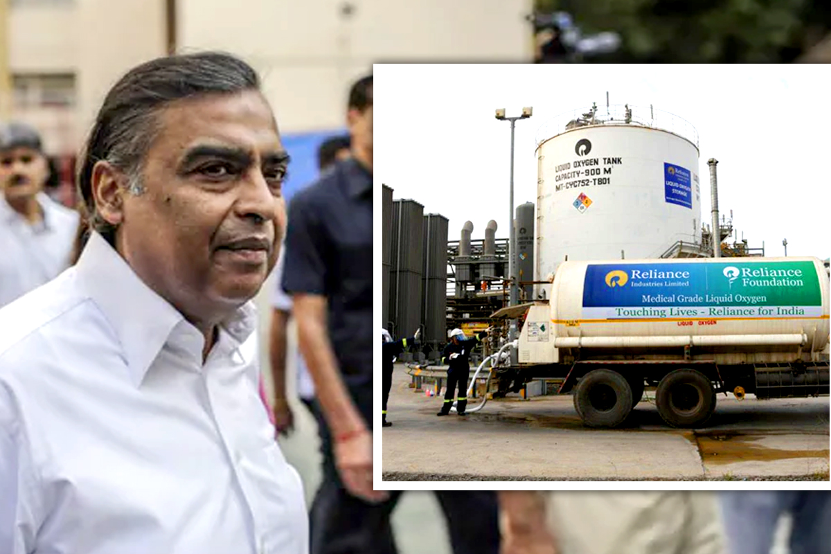Reliance चा Oxygen पुरवठ्याचा 'भीम' पराक्रम, देशात 10 पैकी एका रुग्णाला पुरवत आहेत 'प्राणवायू'