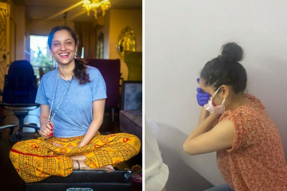 पाहा मजेशीर Video; स्वामींचं नाव घेत अंकिता लोखंडेनं घेतली कोरोना लस