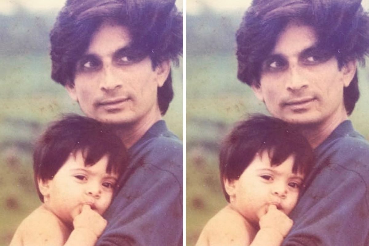 बाबांच्या कुशीत विसावलेल्या या चिमुकलीला ओळखलं का? आज आहे मराठीतील प्रसिद्ध अभिनेत्री