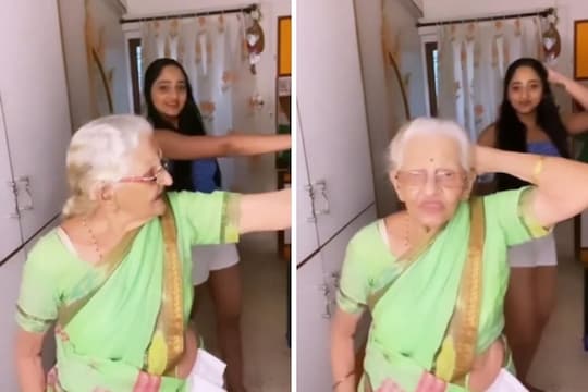 आजी-नातीचा धम्माल डान्स; अभिनेत्री अदिती द्रविडचा हा VIDEO एकदा पाहाचं