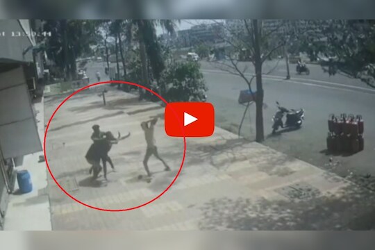 VIDEO: विरारमध्ये 50 वर्षीय इसमाला दगडाने ठेचून जीवे मारण्याचा प्रयत्न, घटना सीसीटीव्हीत कैद