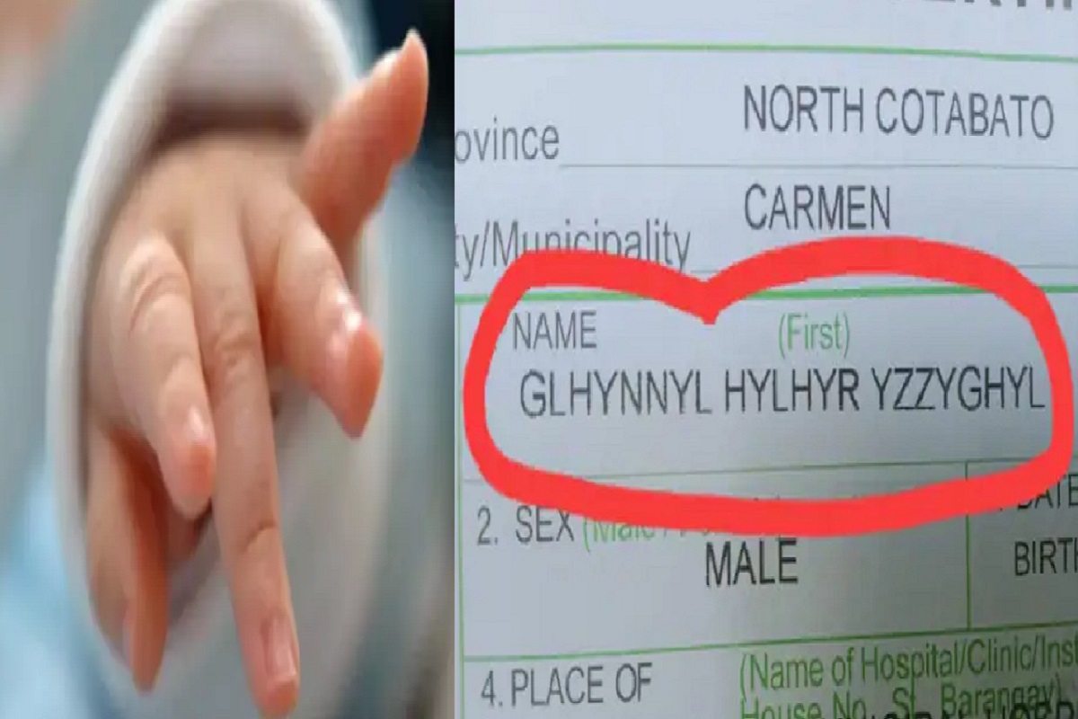 बाळाचं नाव Glhynnyl Hylhyr Yzzyghyl; अर्थ सोडाच, उच्चार काय करायचा हाच प्रश्न पडला