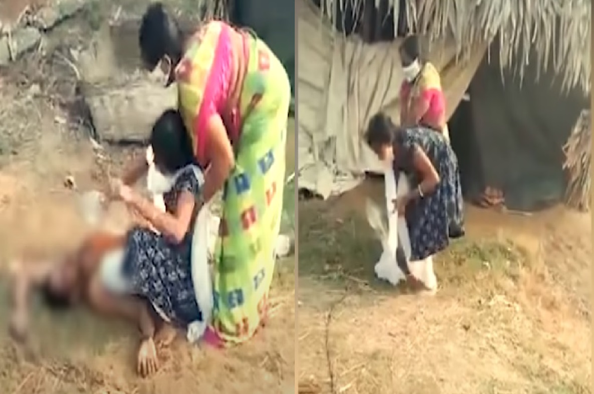 आईने रोखलं तरी कोरोनाग्रस्त बापाला पाणी पाजण्यासाठी लेकीची धडपड; डोळ्यादेखत तडफडून मृत्यू