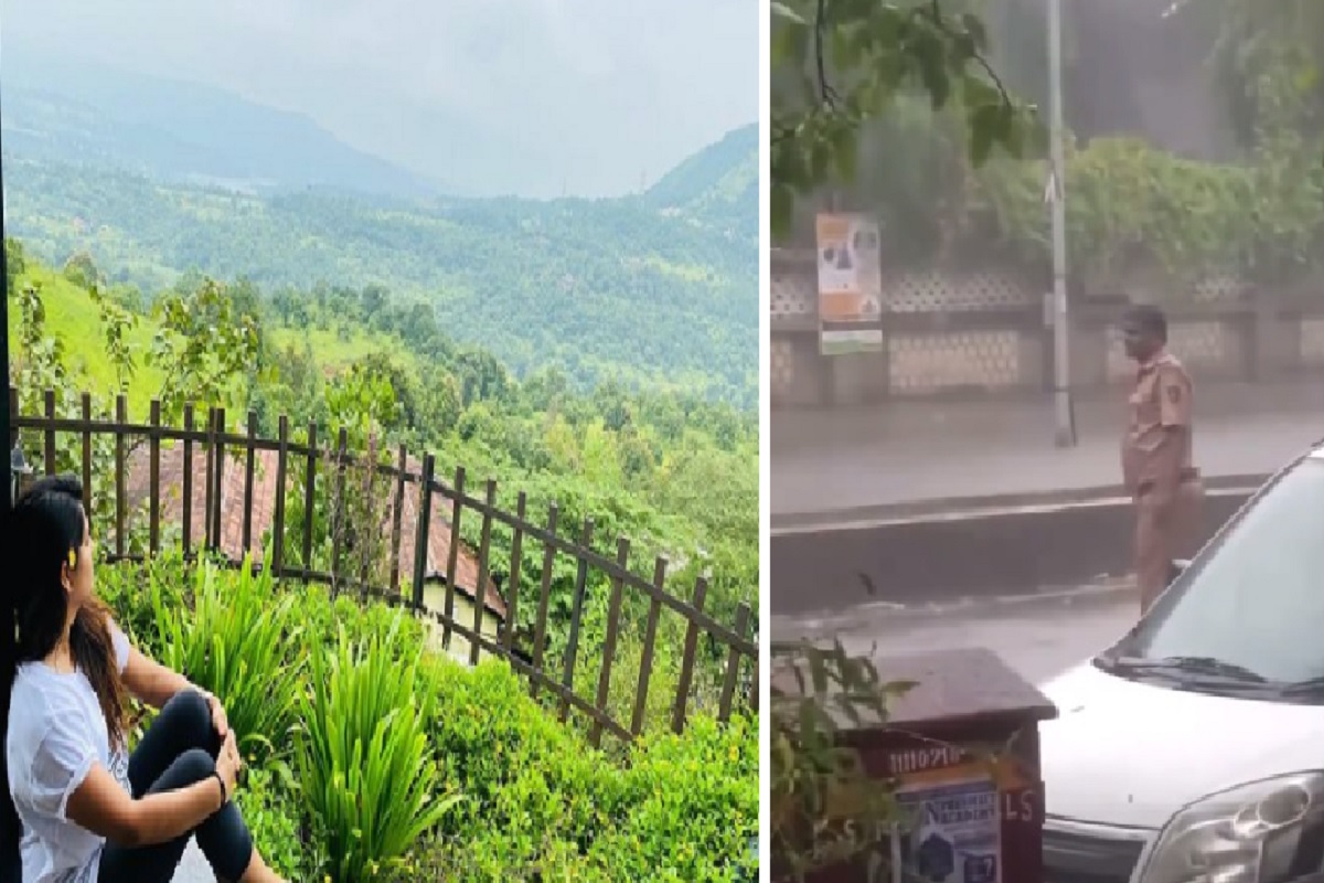 'तुमचा अभिमान आहे'; अभिनेत्रीने शेअर केला भर पावसात कर्तव्य बजावणाऱ्या मुंबई पोलिसांचा VIDEO
