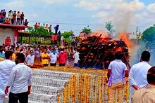 'मम्मी पप्पांना चटके बसत आहेत', अंत्यसंस्कारात सातव यांच्या मुलीला भावना अनावर