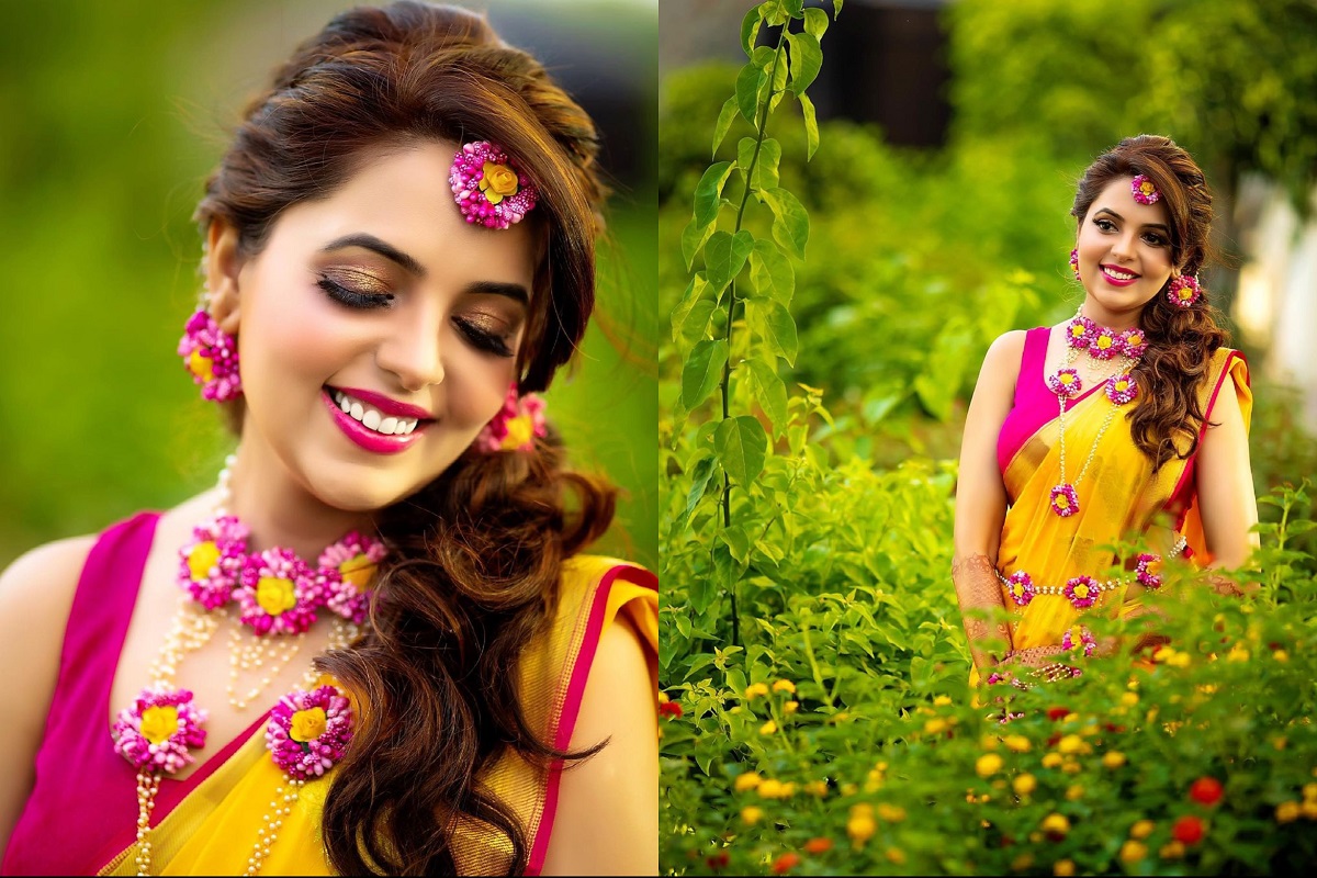 पाहा सुगंधा मिश्राचा मनमोहक लूक; शेअर केले हळदीचे सुंदर फोटो