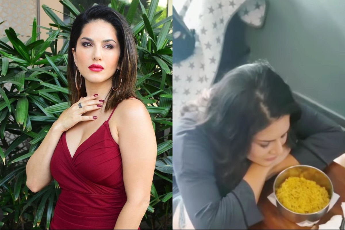 डाएटमुळे परिस्थिती बिकट, मॅगीच्या वासावर मानावं लागतंय समाधान; सनी लियोनीचा VIDEO VIRAL