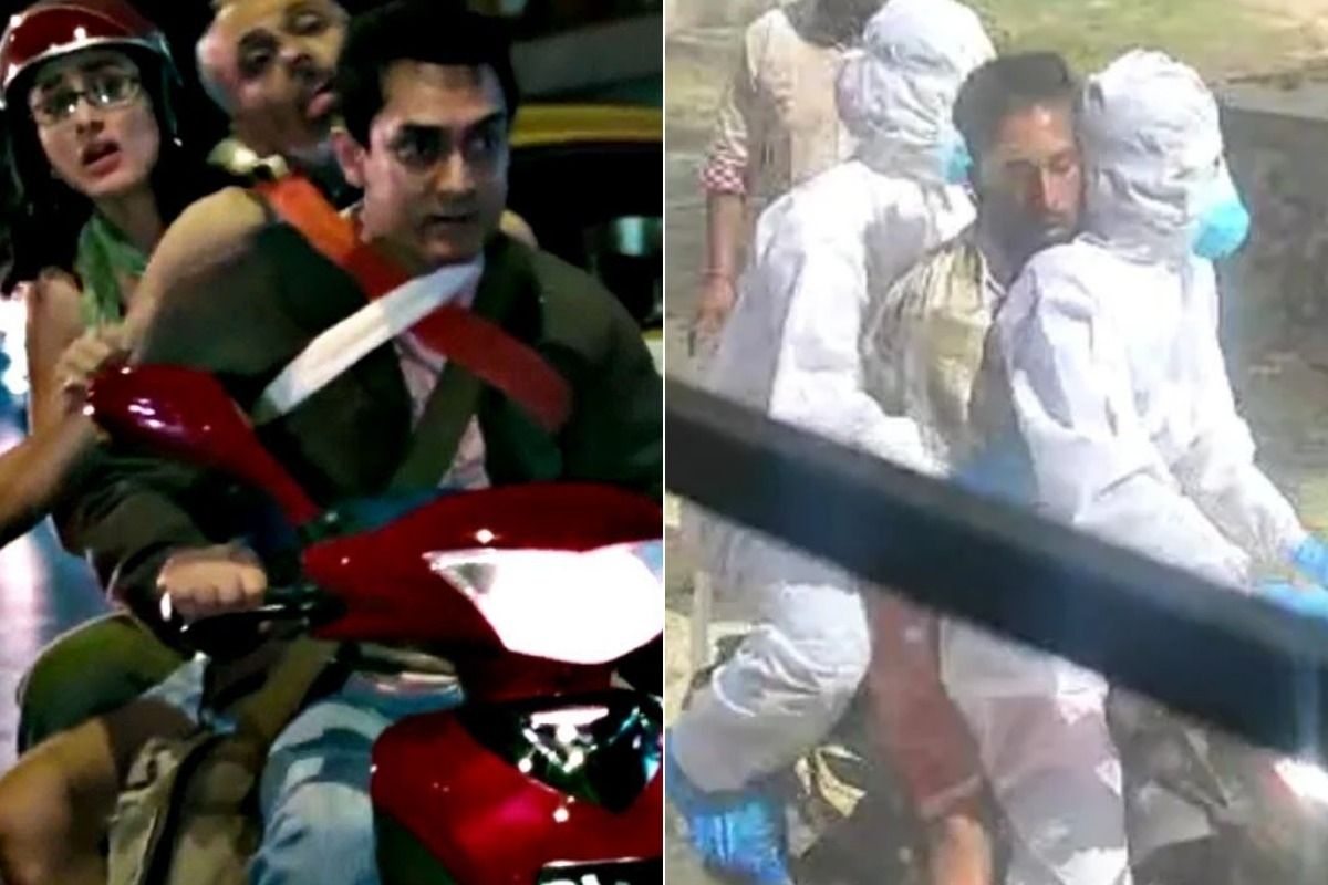 Covid रुग्णाला जगविण्यासाठी थ्री इडियट्सप्रमाणे टू व्हिलरवर रुग्णालयात घेऊन गेले अश्विन-रेखा