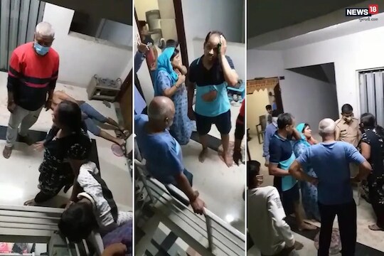 शुल्लक कारणावरुन कुटुंबातील 4 जणांवर चाकू हल्ला; LIVE VIDEO आला समोर