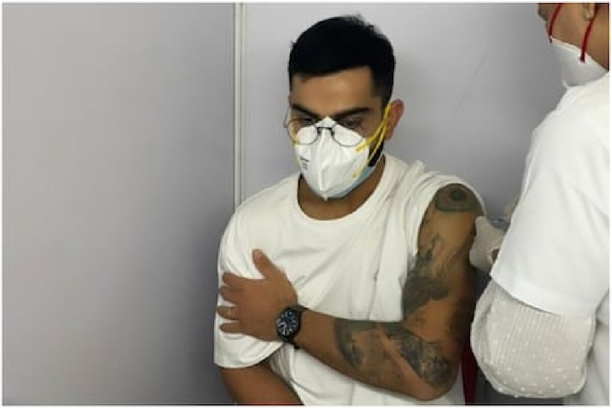 Virat Kohli ने कोरोना वैक्सीन की पहली खुराक ली, सभी के लिए एक विशेष अपील Virat Kohli ने कोरोना वैक्सीन की पहली खुराक ली, सभी के लिए एक विशेष अपील