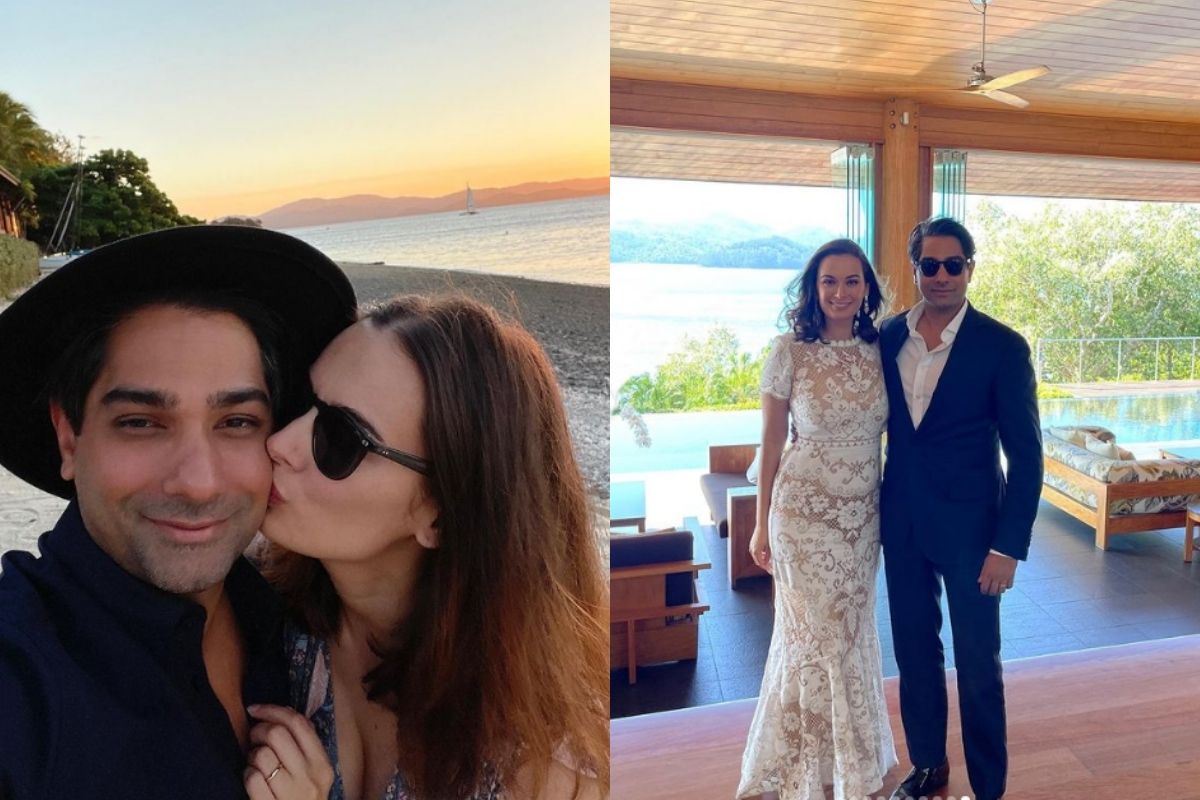 मॉडेल -अभिनेत्री एव्हलिन शर्मा (Evelyn Sharma) नुकतीच विवाहबंधनात अडकली आहे. लग्नानंतर तिने ही बातमी जाहीर केली होती. तर पतीसोबत आता ती वेळ घालवताना दिसत आहे. पाहा कुठे हनीमून साजरा करते अभिनेत्री. 