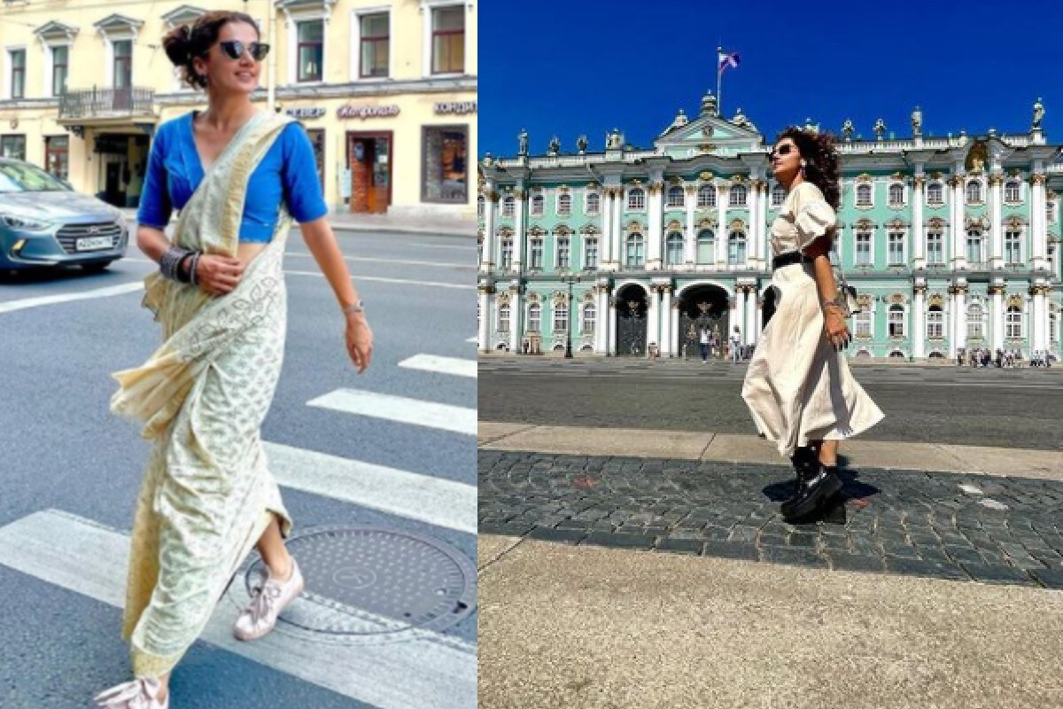 बॉलिवूड अभिनेत्री तापसी पन्नू सध्या तिच्या आगामी चित्रपट 'हसीन दिलरुबा' साठी चर्चेत आहे. तापसी सध्या रशियाला गेली आहे. तापसीचे फोटो सोशल मीडियावर चांगलेच व्हायरल होत आहे.