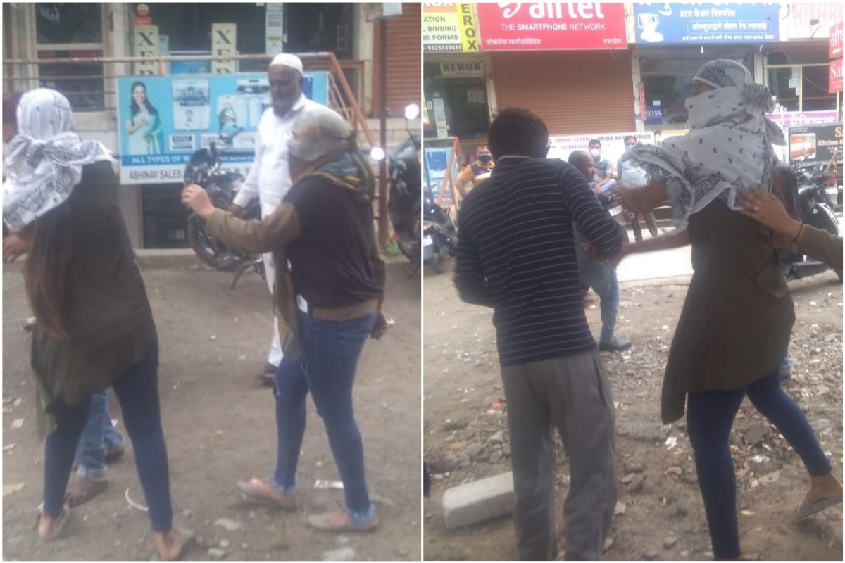 मोठ्या बहिणीला छेडणाऱ्याला धाकट्या बहिणीने धू धू धुतला; बोंबलत-बोंबलत पळाला घरी, VIDEO VIRAL