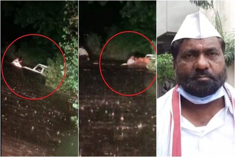 माऊली गडदे यांनी पाऊस चालू असताना वतच्या कार मध्ये जीवाची परवा न करता मदतीला धावून गेले.