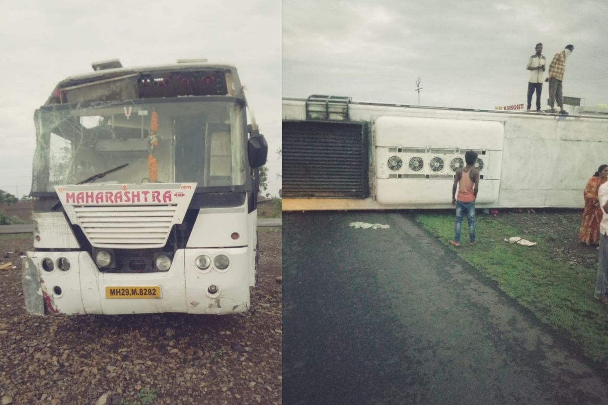 पुण्याहून घरी परतणाऱ्या कामगारावर काळाचा घाला, वाशिम जिल्ह्यात बसचा अपघात