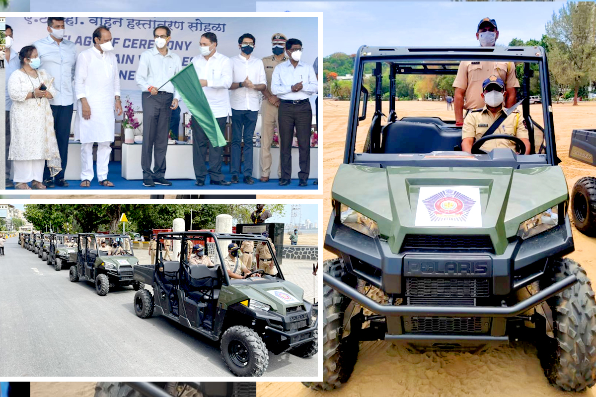 रिलायन्स फाऊंडेशनतर्फे मुंबई पोलिस दलाला 10 RANGER 570 efi गाड्यांची भेट, समुद्रकिनारी गस्त घालणं होणार सोपं