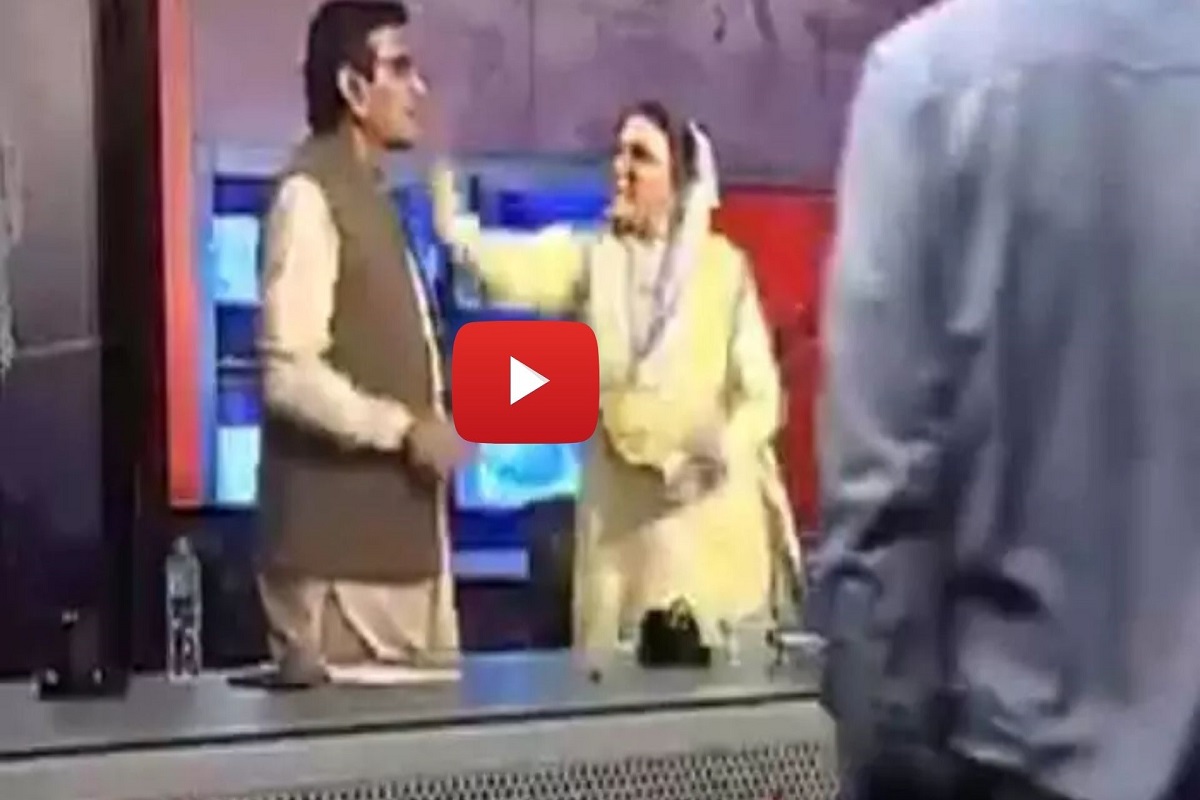 Viral Video: इमरान खानच्या माजी महिला सहाय्यकानं खासदाराच्या वाजवली कानाखाली