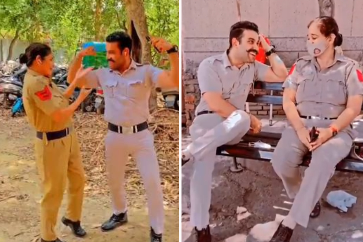 बॉलिवूड गाण्यांवर रोमान्स करणं पोलिसांना पडलं भारी; DCP ने दिली बजावली नोटीस