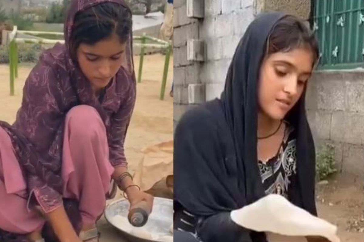 VIDEO: अभिनेत्रींनाही मागे टाकणारं सौंदर्य, चुलीवर स्वयंपाक बनवणाऱ्या Viral तरुणीच्या निरागसतेवर नेटकरी फिदा