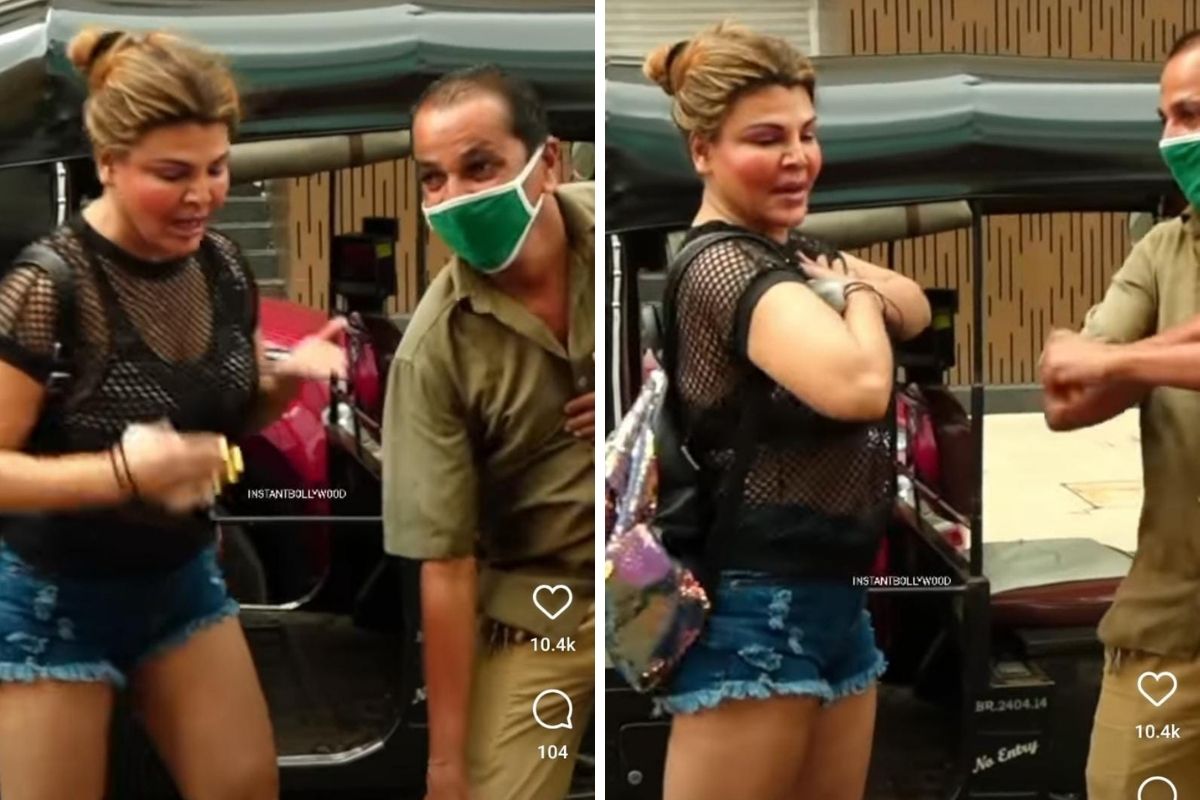 VIDEO: ड्रामा क्वीनचा हटके अंदाज; राखीने भररस्त्यात रिक्षावाल्या मामांना थिरकवलं