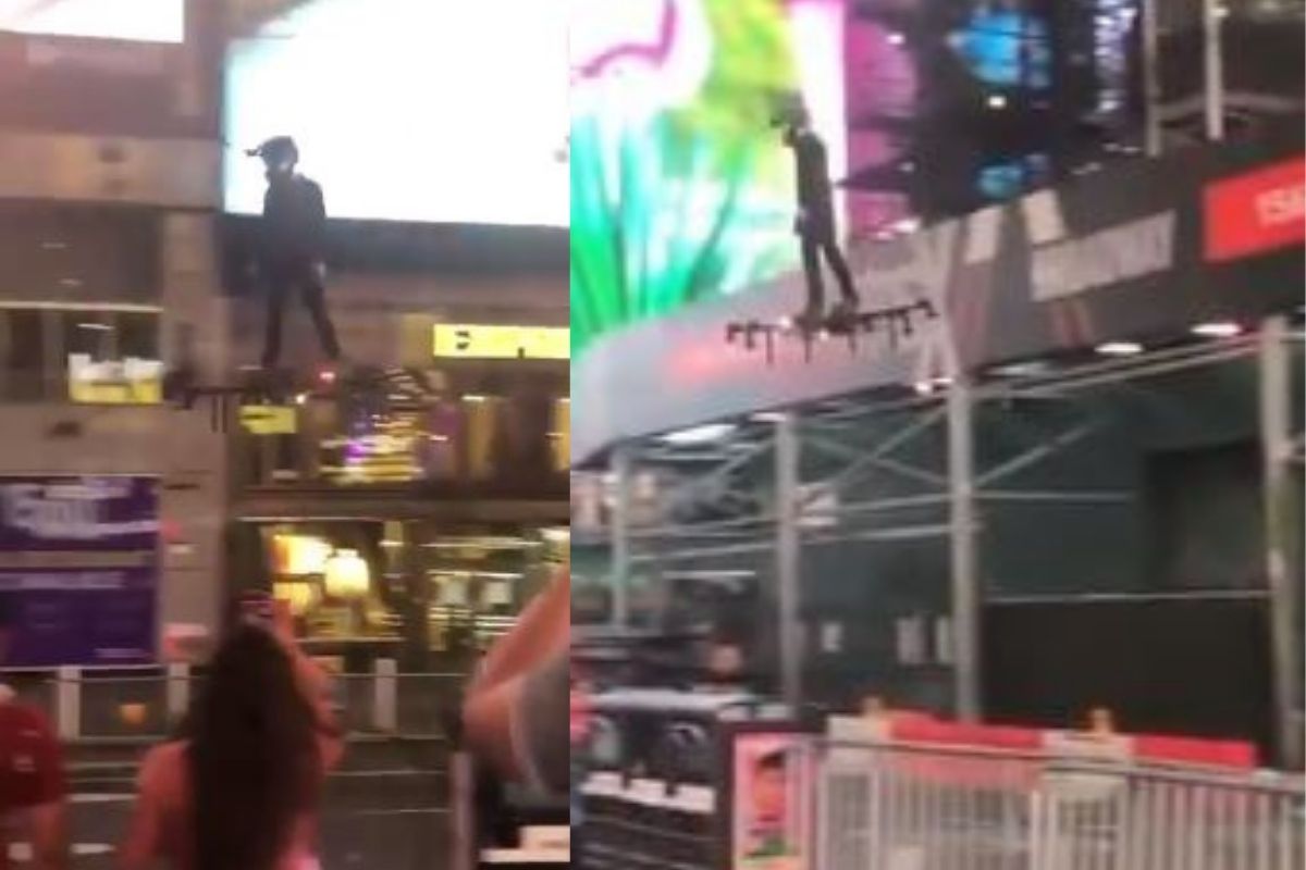 बापरे! अचानक हवेत उडू लागला हा व्यक्ती आणि..; VIDEO पाहून व्हाल हैराण