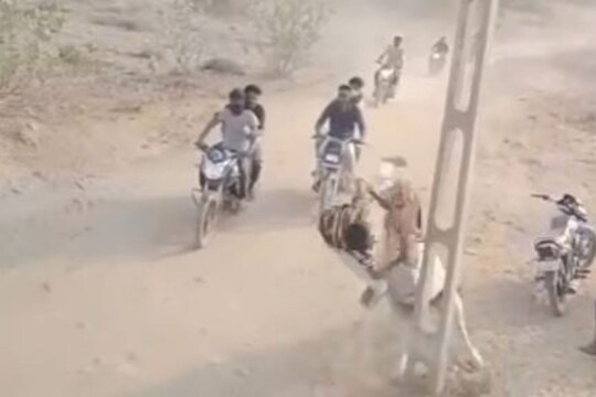 घोडेस्वारीची हौस पडली भलतीच महागात, वेगात खांबाला जाऊन धडकला आणि...; पाहा VIDEO