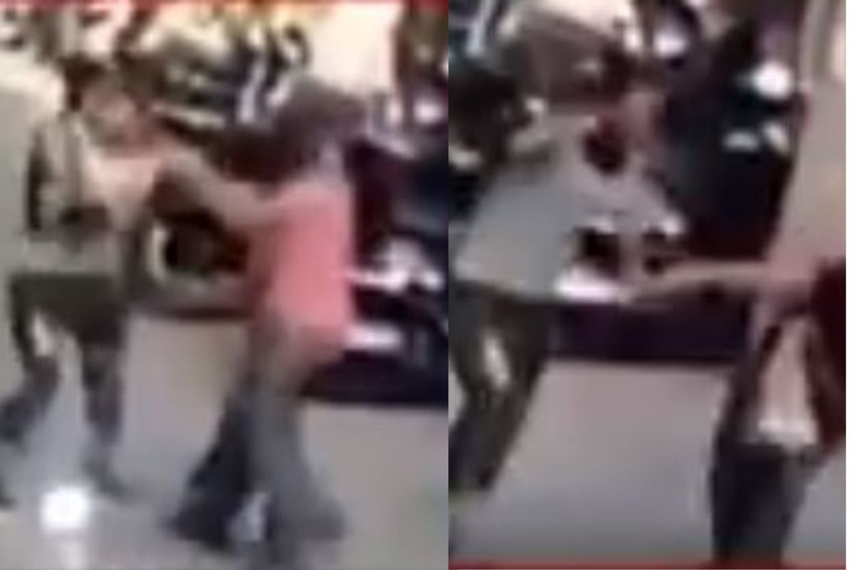 महिलेनं दिवसाढवळ्या तरुणीला मारहाण करत हिसकावला मोबाईल, घटनेचा VIDEO कॅमेऱ्यात कैद