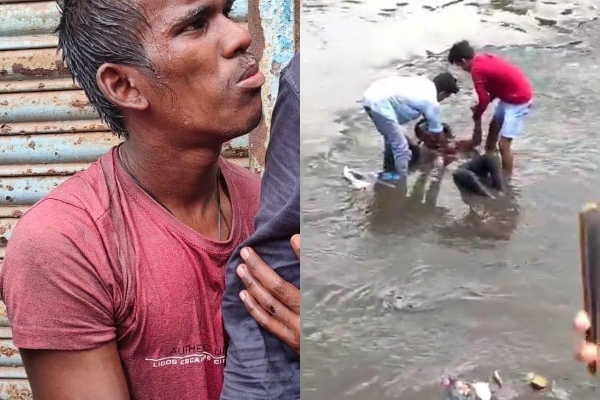 लपण्यासाठी दुचाकी चोराने थेट नदीत मारली उडी; तरुणांचा फिल्मी स्टाईल पाठलाग