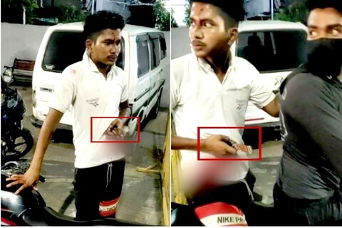 पोटात चाकू अकडलेल्या अवस्थेत तरुण पोलीस ठाण्यात आला, या घटनेचा धक्कादायक VIDEO समोर आला आहे. 