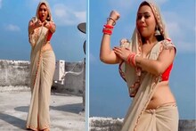 साडी नेसून 'भाभीजीं'चा हरियाणवी गाण्यावर जबरदस्त डान्स, VIDEO तुफान हिट