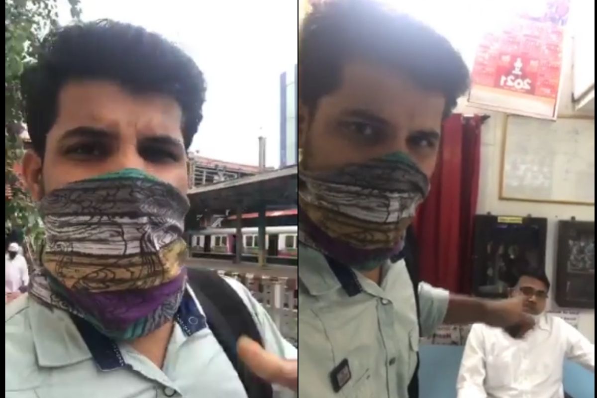 'बस्सं झालं कोविड कोविड, आम्ही जगायचं कसं?' लोकलमध्ये अडवलेल्या तरुणाचा संतप्त VIDEO