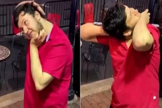 OMG! तरुणाने 180 डिग्रीमध्ये फिरवली स्वतःची मान आणि...; VIDEO पाहून बसेल शॉक