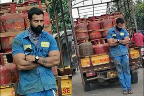 भारदस्त व्यक्तिमत्व, करारी नजर आणि...;सोशल मीडियावर 'सिलिंडर मॅन'ची जोरदार चर्चा