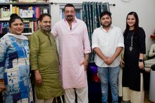 अन् संजय दत्त पोहोचला नितीन राऊत यांच्या घरी!