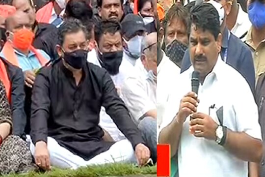 'संभाजीराजेंनी उद्या मुंबईला यावं, मुख्यमंत्री भेटायला तयार', सतेज पाटलांचं आंदोलनातच निमंत्रण!