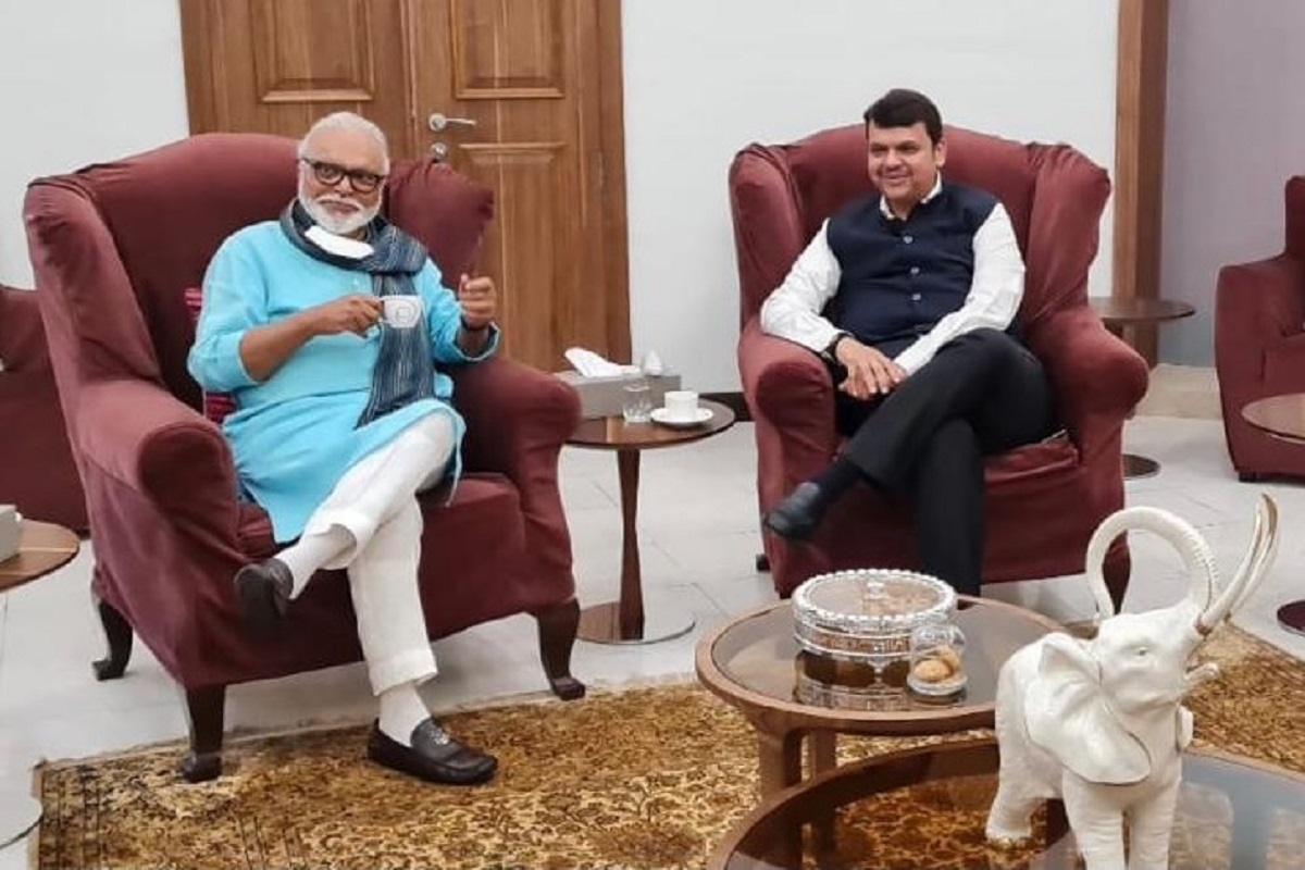 ...आणि छगन भुजबळ थेट पोहोचले देवेंद्र फडणवीसांच्या घरी