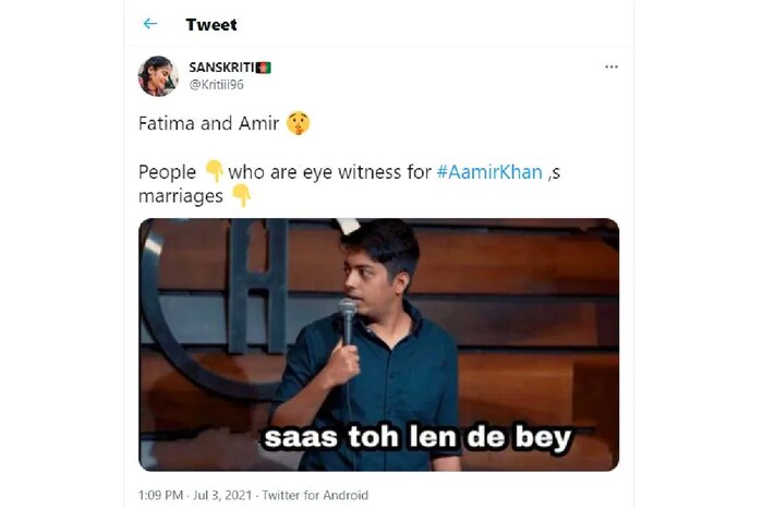 या चित्रपटादरम्यान दोघांमध्ये चांगली मैत्री झाली होती. अर्थात यामुळेच किरणनं आमिरला घटस्फोट दिला असा कयास काही नेटकरी बांधत आहेत. शिवाय फतिमाला आमिर खानच्या घटस्फोटामुळं ट्रोल देखील केलं जात आहे.