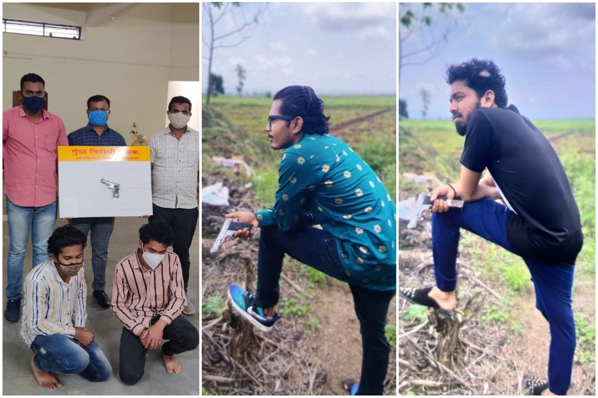 भाईगिरीची हौस पडली महागात; पिस्तुल घेऊन फोटो, VIDEO सोशल मीडियात शेअर करणारे गजाआड