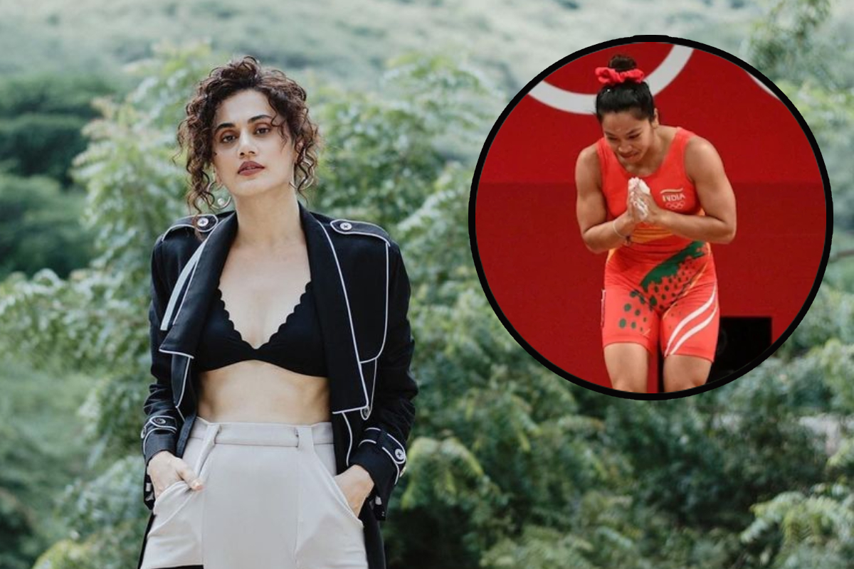 तापसी पन्नूनं केलं मीराबाईचं कौतुक; भारतात परतताच देणार ही भेटवस्तू