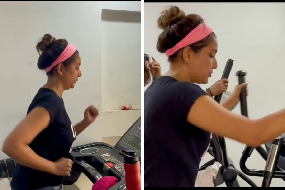 'आई कुठे...' फेम संजनाचा फिटनेस फंडा; जिममधील VIDEO होतोय VIRAL