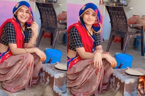 सध्या एका युवतीचा व्हिडिओ इंटरनेटवर व्हायरल (Viral on Internet) होत आहे. या व्हिडिओमध्ये एक विवाहित तरुणी रिलॅक्स मूडमध्ये पोळी बनवताना दिसत आहे
