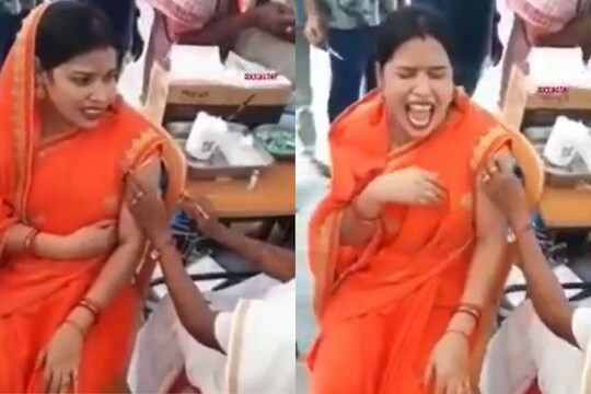 VIDEO: लस घेणाऱ्या महिलेची झाली भयंकर अवस्था; दृश्य पाहून तुम्हालाही फुटेल घाम